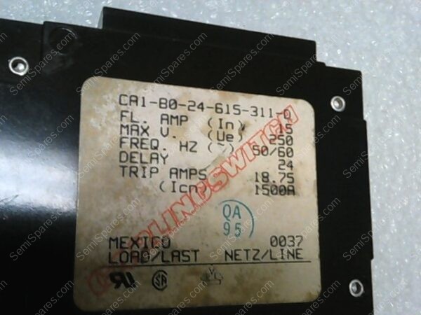 CA1-B0-24-615-311-D | PANEL MOUNT CIRCUIT BREAKER - Image 2