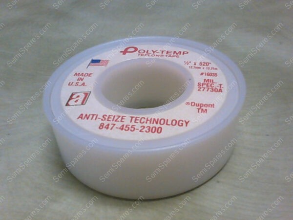 31201514 | 1/2" X 520" POLY-TEMP MD 550 MED DENS PTFE TAPE