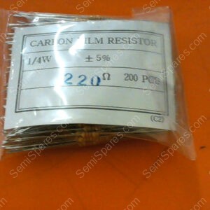 220QBK-ND | RES 220 OHM 1/4W 5% CARBON FILM