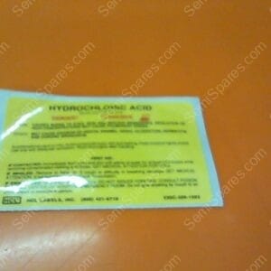 VT-5100-00 | LABEL,DUMP VALVE,HCL,2X3#301187-005