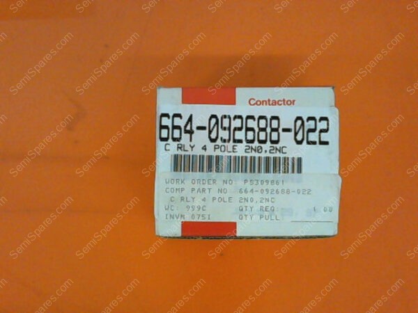 664-092688-022 | C RLY 4 POLE 2N0,2NC
