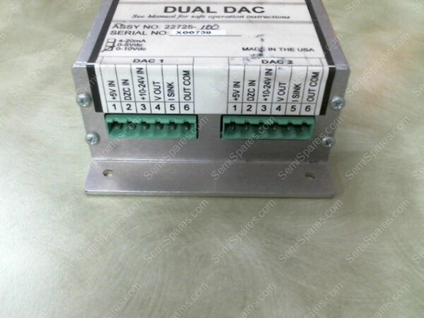 22725-100 | ANAFAZE MEASUREMENT & CONTROL DUAL DAC 22725-100 SN/X00739