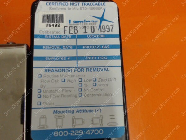 MF-0351-00 | MFC,PFD->UNIT,UFC-1100A,PH3,40 SCCM,LTO