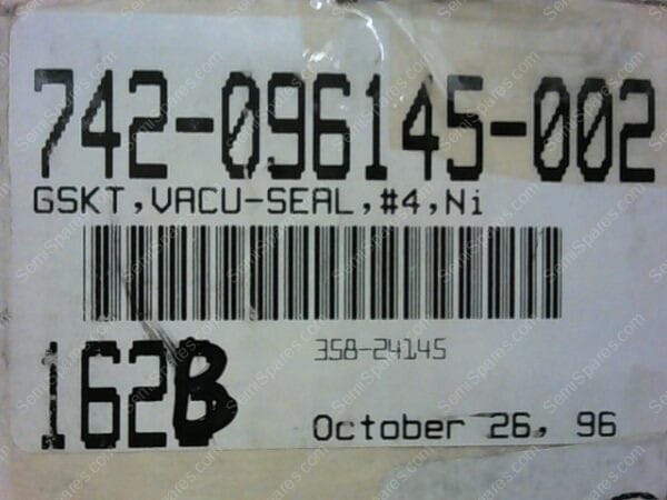 742-096145-002 | GSKT,VACU-SEAL,#4,Ni - Image 2