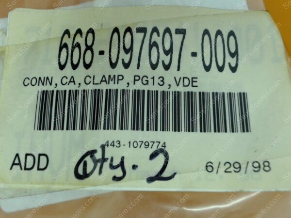 668-097697-009 | CONN,CA,CLAMP,PG13,VDE