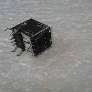 787617-1 | CONN RCPT TYPEA STACKED 8POS R/A