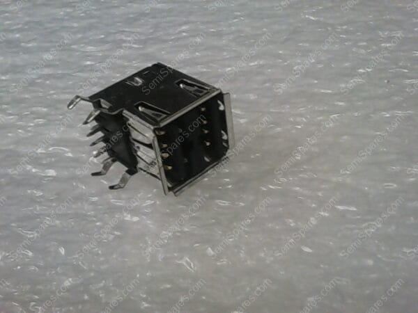 787617-1 | CONN RCPT TYPEA STACKED 8POS R/A