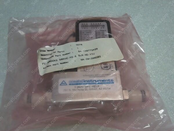 54-109772A29 | FC-BROOKS, SERIES 5850E-H2-5 SLM-NO-VIU, MASS FLOW CONTROLLER, PARENT PART NUMBER: WA-091386D62
