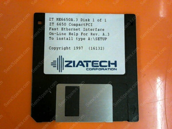 ZT ME6650A.3 | DISK 1 OF 1 ZT 6650 COMPACTPCI FAST ETHERNET INTERFACE ON-LINE HELP FOR REV.A.3 TO INSTALL TYPE A:SETUP - Image 2
