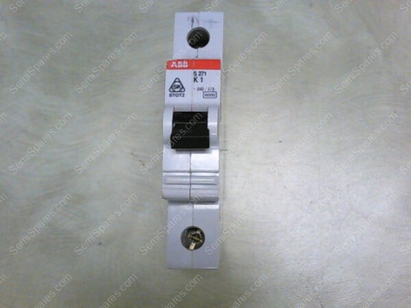 S271-K1 | ABB S271-K1 CIRCUIT BREAKER 1AMP 1POLE 240/415 VAC K-CURVE - Image 2