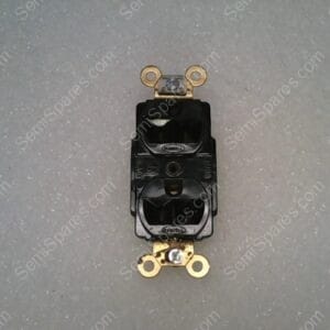 BR15BLK | 15A, 125V, DUPLEX STRAIGHT BLADE COMMERCIAL GRADE