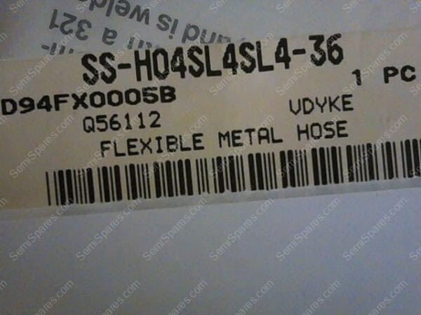 TH-1672-00 | HOSE, P/N SS-HO-4-SL4-SL4-36, BRAID, 1/4" - Image 2