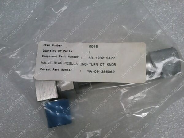 50-120215A77 (SS-4BMRC-V51) | VALVE-BLWS-REGULATING-TURN CT KNOB, PARENT PART NUMBER: WA-091386D62