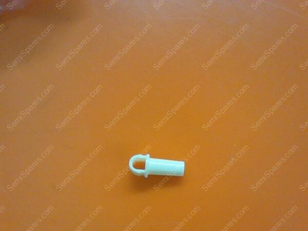 BF-0125-00 | PLUG,MTLLP-1,W/LOCK RING,WHITE NYLON