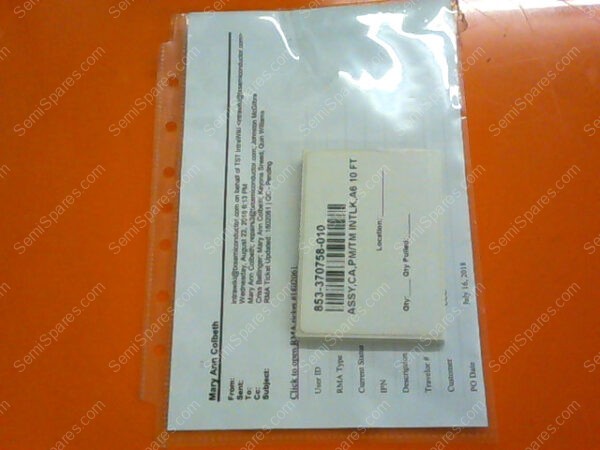 853-370758-010 | ASSY,CA,PM/TM INTLK,A6 10 FT - Image 2