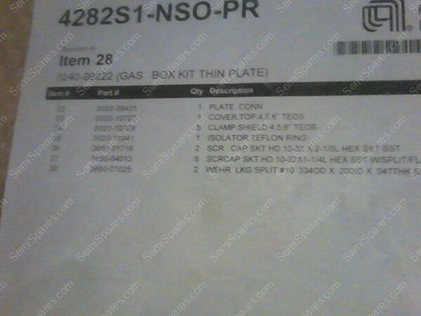 4282S1-NSO-PR | KIT 0240-30638 (4-6" BASIC CHMBR),P/N 4282S1-NSO-PR