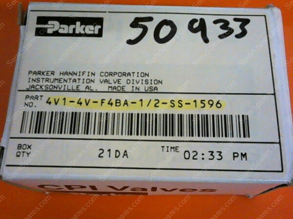 4V1-4V-F4BA-1/2-SS-1596 | PARKER 1/2 MICRON, 4V1-4V-F4BA-1/2-SS-1596 - Image 2