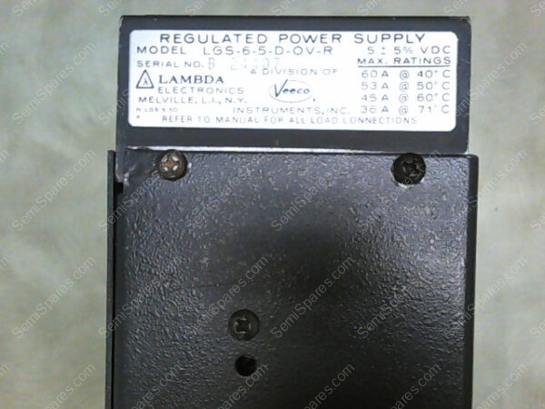 LSG-6-5-D-O-V-E-R | LAMBDA LSG-6-5-D-O-V-E-R REGULATED POWER SUPPLY
