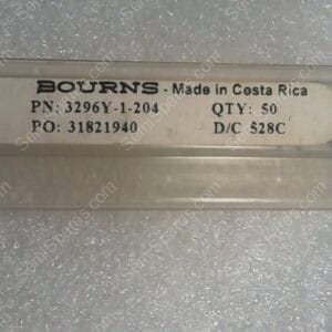 3296Y-1-204 | TRIMMER RESISTORS-THROUGH HOLE, 3/8", 200KOHMS, SEALED VERTICAL ADJUST