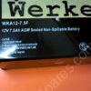 WKA12-7.5F | WERKER WKA12-7.5F AGM SEALED NON-SPILLABLE BATTER
