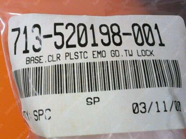713-520198-001 | BASE,CLR PLSTC EMO GD,TW LOCK