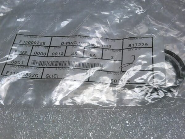 E35000225 | O-RING, VITON, 1-1/16