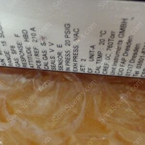 MF-1140-00 | MFC,UNIT UFC-1100A,15 SCCM/SF6