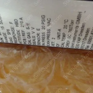 MF-1140-00 | MFC,UNIT UFC-1100A,15 SCCM/SF6