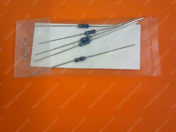 412KX | 1/4 WATT 1% METAL FILM RESISTORS 412K OHM (PK OF 5)