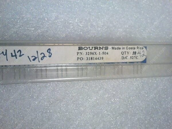 3296X-1-504 | TRIMMER RESISTORS-THROUGH HOLE, 3/8'', 500K, OHM, SEALED HORIZONTAL ADJUST