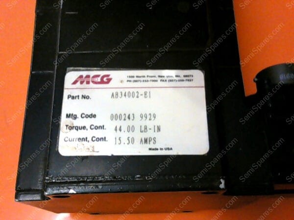 AB34002-E1 | MCG PN/AB34002-E1 SERVO MOTOR