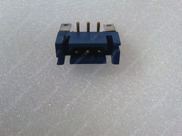 PLA03M4B0A1/AA | 3 CONNECTOR HEADER, MALE PINS THROUGH HOLE, RIGHT ANGLE BLUE POWER - Image 2