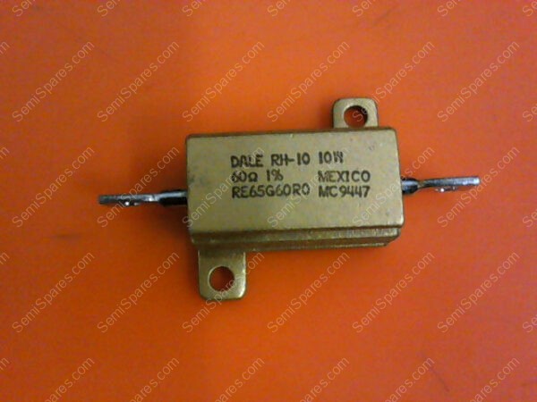RE65G60R0 | WIREWOUND RESISTORS - CHASSIS MOUNT 10WATTS 60OHMS 1% INDUCTIVE - Image 2