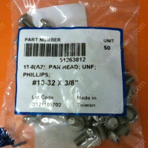 51263812 | PAN; HEAD; UNF; PHILLIPS; #10-32 X 3/8"  PN/51263812 (PACK OF 50)