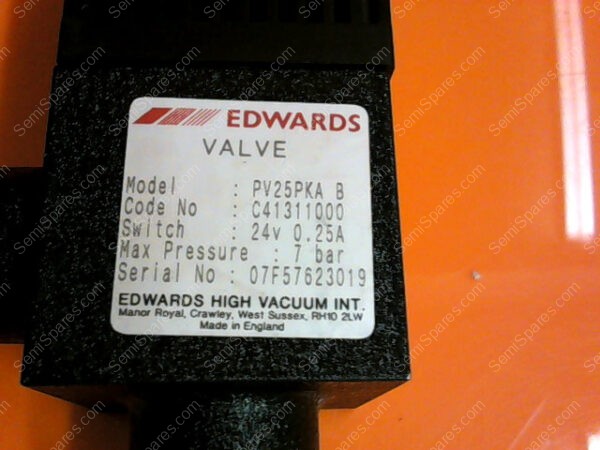 PV25PKA | EDWARDS PV25PKA HIGH VACUUM C41311000