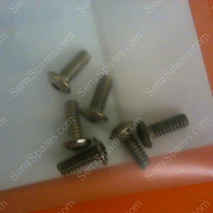 0015-09329 | SCREW MACH BTN HD 6-32 X 3/8 HEX SKT SST NI PLATED (PKG OF 6) 0015-09329