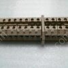 613-062117-002 | 14 WEIDMULLER TERMINAL BLOCK CONNECTOR 2 POSITION FEED WITH DIN RAIL