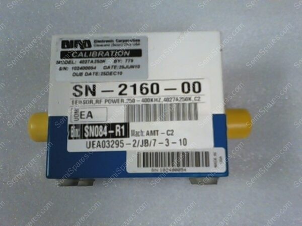 SN-2160-00 | SENSOR, RF POWER, 250-400HZ, 4027A250K, C2