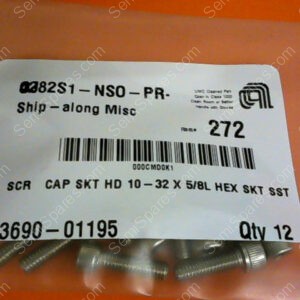 3690-01195 | SCR CAP SKT HD 10-32 X 5/8L HEX SKT SST 3690-01195 (PKG OF 12)