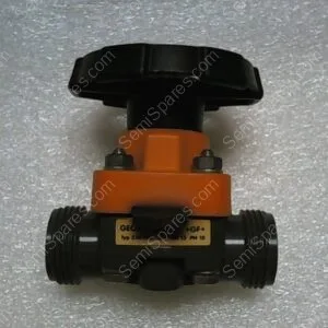 314 PVC 1/2" DN 15 PN10 | GEORG FISCHER TYP 314 PVC 1/2" DN 15 PN10 TRUE UNION DIAPHRAGM VALVE