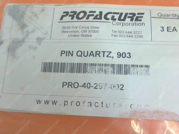 PL-0710-00 | PIN,40-297-002,QUARTZ WAFER LIFT,(3 EACH IN A PACK)