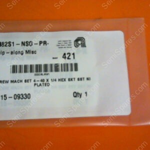 0015-09330 | SCREW MACH SET 4-40 X 1/4 HEX SKT SST NI PLATED 0015-09330