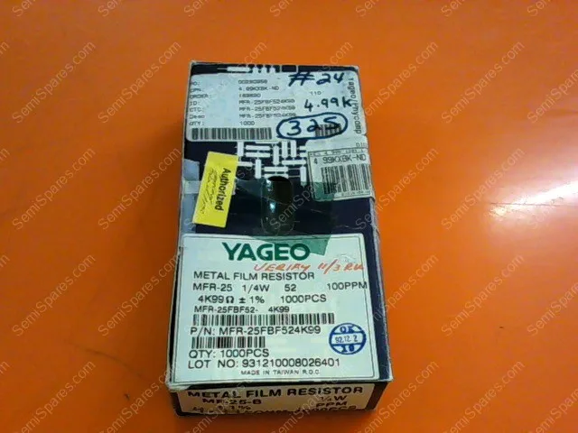 4.99KXBK-ND | RES 4.99K OHM 1/4W 1% METAL FILM