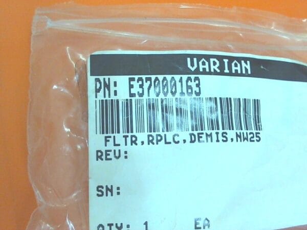 FL-0105-00 | FILTER,RPLC,DEMIS,NW25,P/N E37000163,I8 - Image 2