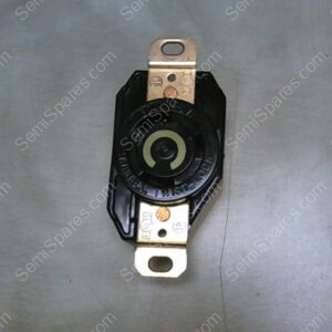 2610A | HUBBELL 2610A TWIST-LOCK RECEPTACLE, 2 POLE 3 WIRE LOCKING 30A. 125V A.C. OR D.C, NEMA L5-30R