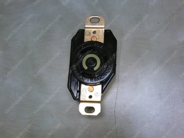 2610A | HUBBELL 2610A TWIST-LOCK RECEPTACLE, 2 POLE 3 WIRE LOCKING 30A. 125V A.C. OR D.C, NEMA L5-30R