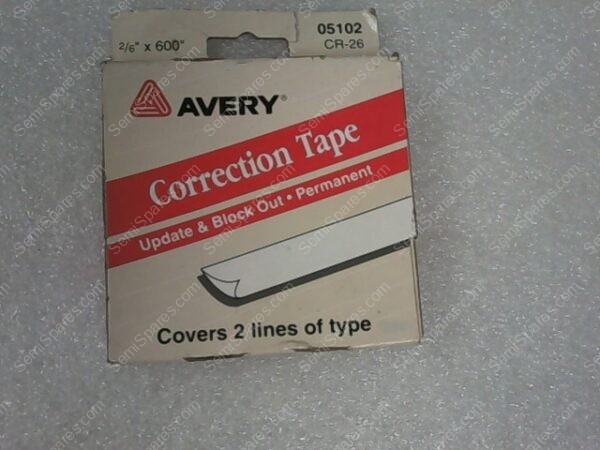 05102 CR-26 | CORRECTION TAPE, 2/6'' X 600''