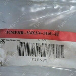 HYDRAULIC FITTING | ALFA  LAVAL INC HYDRAULIC FITTING, 14MPHR-3/4X3/4-316L-PL