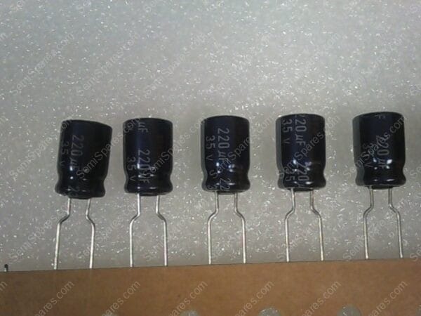 CP 20 | 220UF ECA 1VM 221B C1, C2, C57, ELECTROLYTIC CAPACITOR