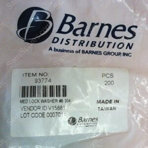 61861068 | SS LOCK WASHER NO. 8